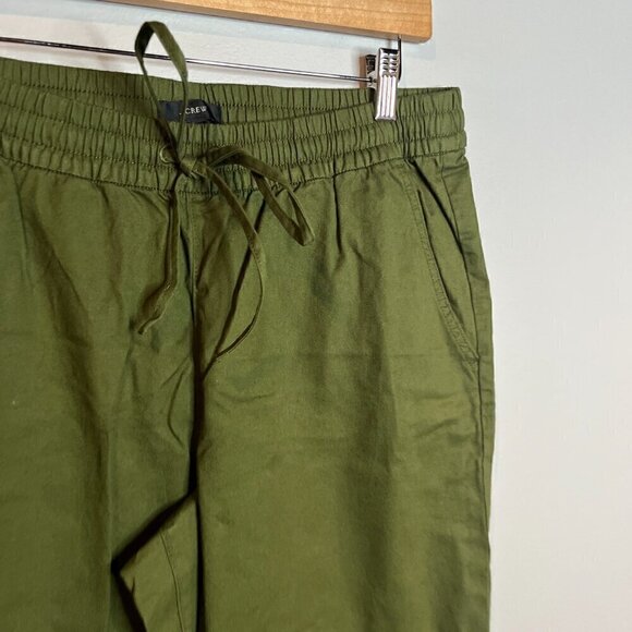 J. Crew dark green pull on casual pants - Picture 2 of 5